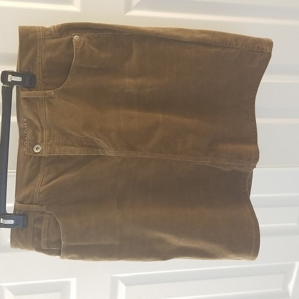 Sonoma Courderoy Skirt Size L Brown